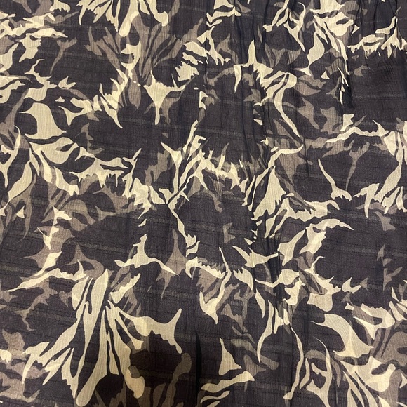 Navy and cream club monaco sheer silk scarf - Picture 5 of 5